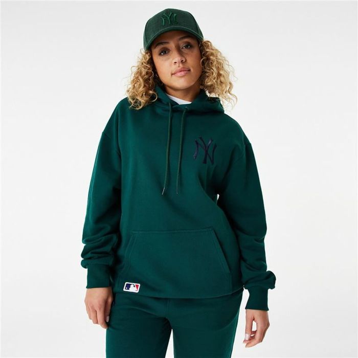 Sudadera con Capucha Unisex New Era League Essentials New York Yankees Verde oscuro 5