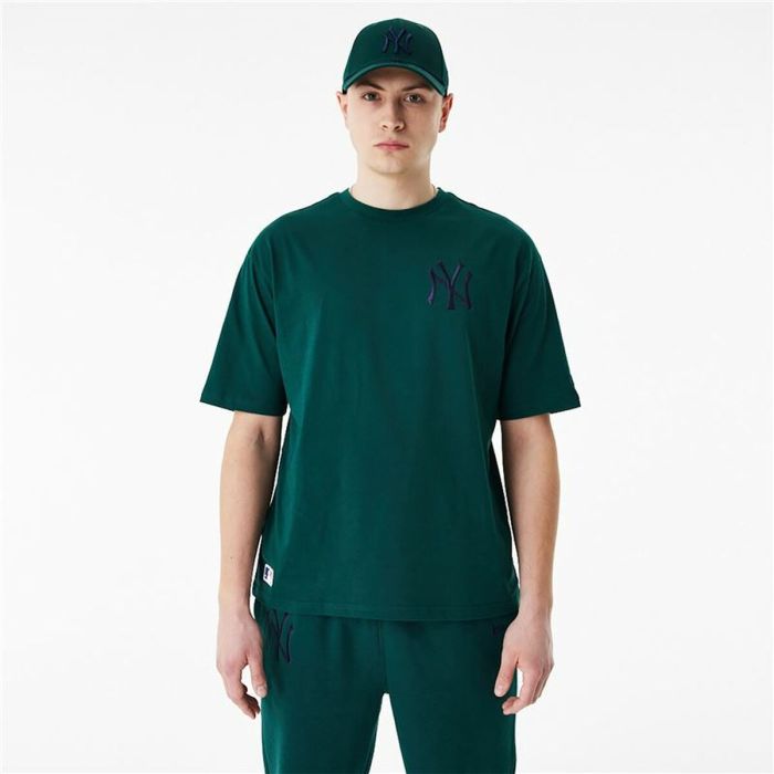 Camiseta de Manga Corta Hombre New Era League Essentials New York Yankees Verde oscuro 6