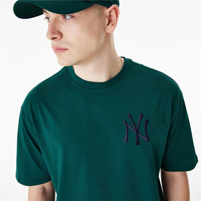 Camiseta de Manga Corta Hombre New Era League Essentials New York Yankees Verde oscuro 4