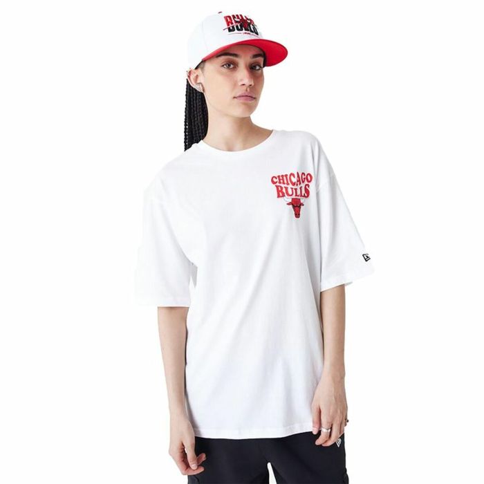 Camiseta de Manga Corta Hombre New Era SCRIPT OS TEE CHIBUL 60435518 Blanco (S)