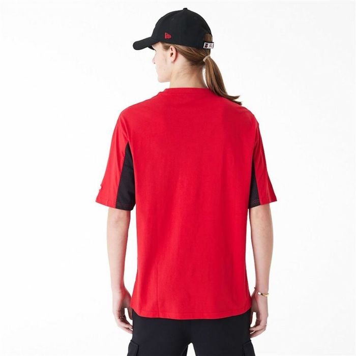 Camiseta de Manga Corta Hombre New Era NBA MESH PANEL OS TEE CHIBU 60435481 Rojo (M) 5