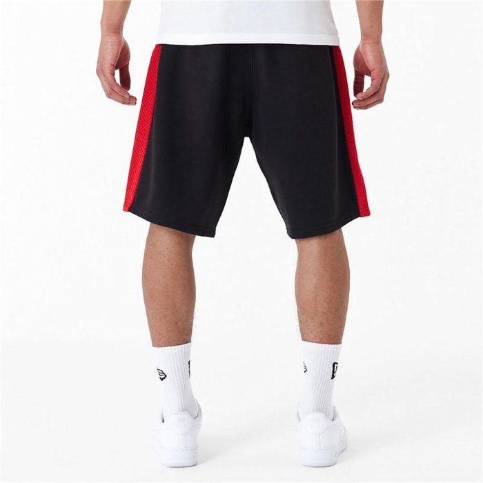 Pantalones Cortos Deportivos para Hombre New Era NBA MESH PANEL OS SHORTS CHIBUL 60435477 Negro 5