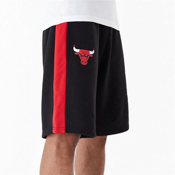 Pantalones Cortos Deportivos para Hombre New Era NBA MESH PANEL OS SHORTS CHIBUL 60435477 Negro 2