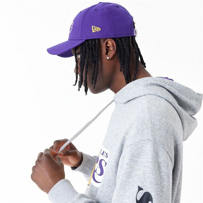 Sudadera con Capucha Hombre New Era La Lakers NBA Gris 3