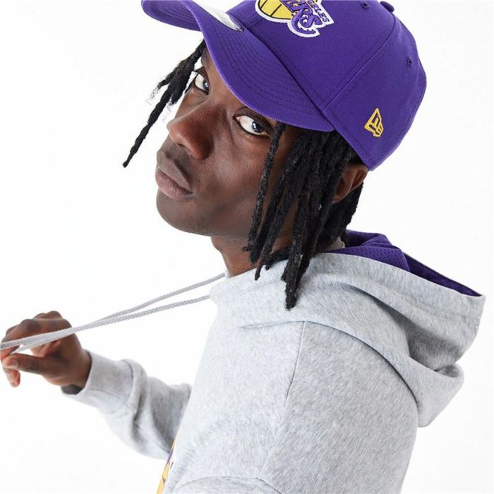 Sudadera con Capucha Hombre New Era La Lakers NBA Gris 1