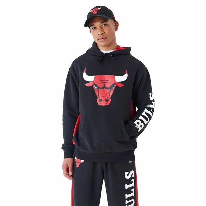 Sudadera con Capucha Hombre New Era Chicago Bulls NBA Negro