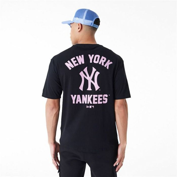 Camiseta de Manga Corta Hombre New Era WORDMARK OS TEE NEYYAN 60435524 Negro (L) 4