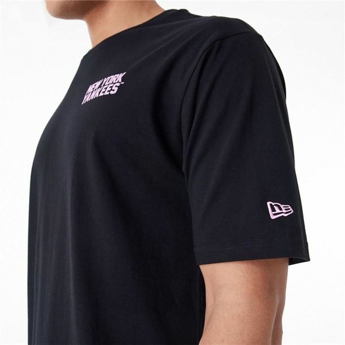 Camiseta de Manga Corta Hombre New Era WORDMARK OS TEE NEYYAN 60435524 Negro (M) 3