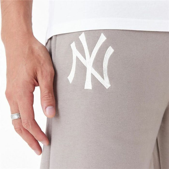 Pantalón Largo Deportivo New Era League Essential New York Yankees Marrón Hombre 4