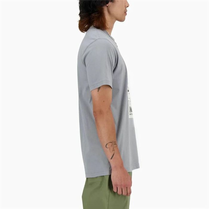 Camiseta de Manga Corta Hombre New Balance Sport Essentials Gris claro 1