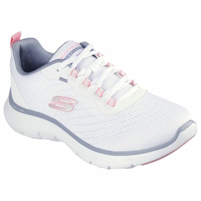 Zapatillas Deportivas Mujer Skechers Flex Appeal 5.0 Blanco Rosa 1 Zapatillas Deportivas Mujer Skechers Flex Appeal 5.0 Blanco Rosa 1