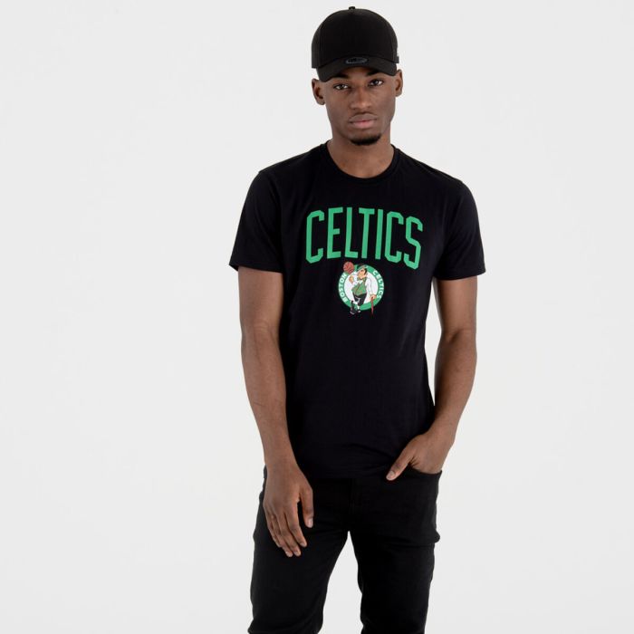 Camiseta de Manga Corta Hombre New Era NOS NBA BOSCEL 60505459 Negro 5