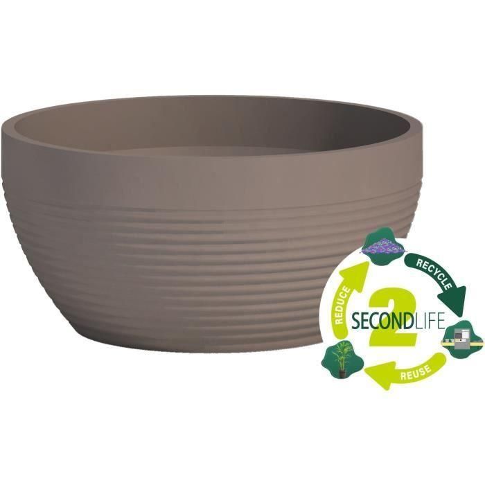 Taza - GARDEN ID - Green Care Impact Taupe - 25 x 12 cm - Garantía de 10 años - 100% reciclado - Resistente a los rayos UV/gel 1