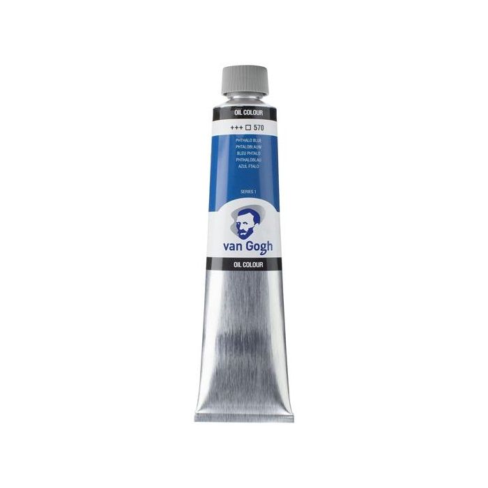 Talens Van Gogh Pintura Al Óleo Tubo 200 mL Azul Ftalo 570 Transparente