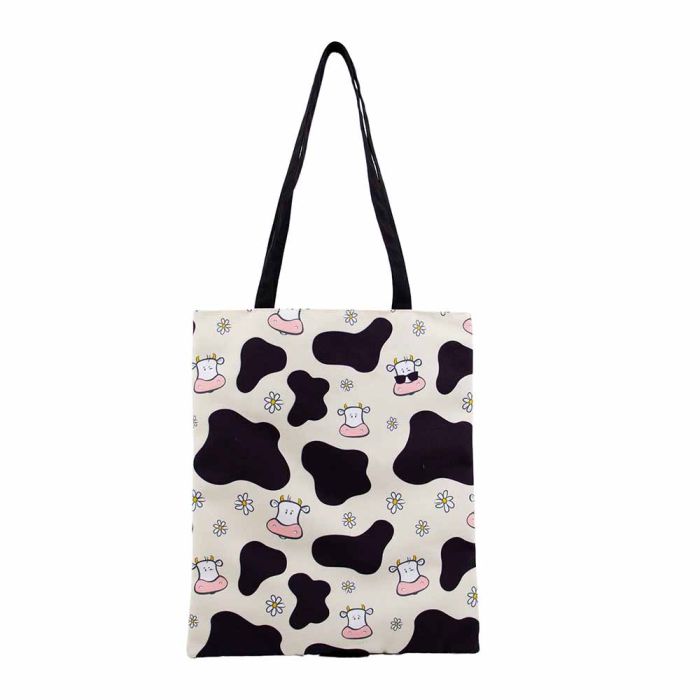 Bolsa de la Compra Shopping Bag Cow Oh My Pop! Beige 3