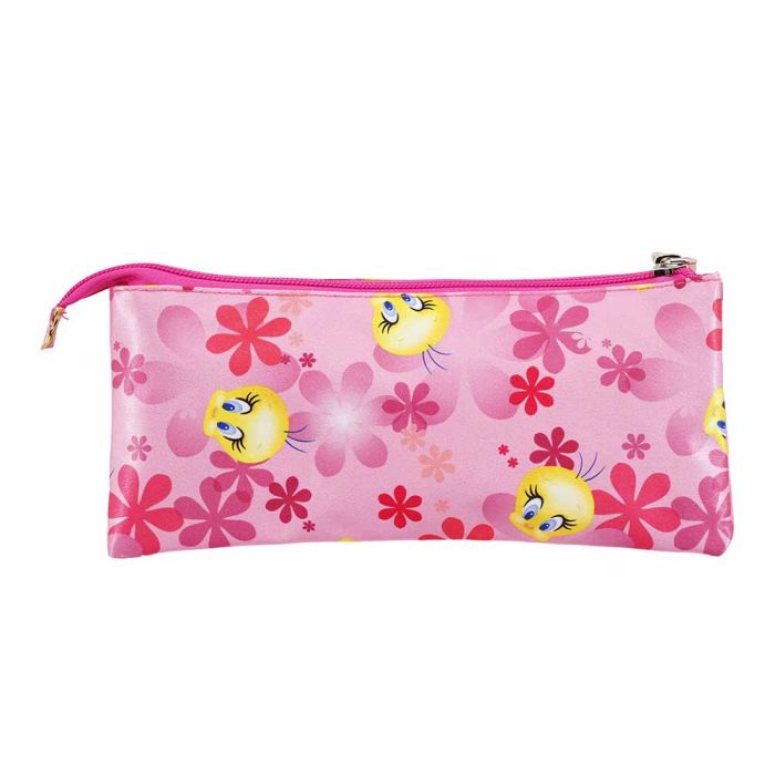 Estuche Portatodo Triple Pink Flowers Looney Tunes Tweety (Piolín) Rosa 2 Estuche Portatodo Triple Pink Flowers Looney Tunes Tweety (Piolín) Rosa 2