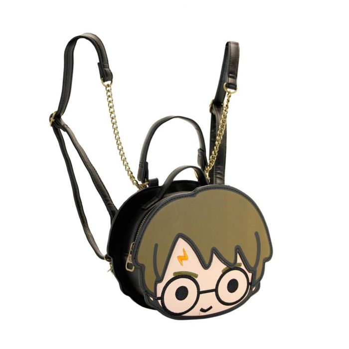 Mochila Face Chibi Harry Potter Marrón