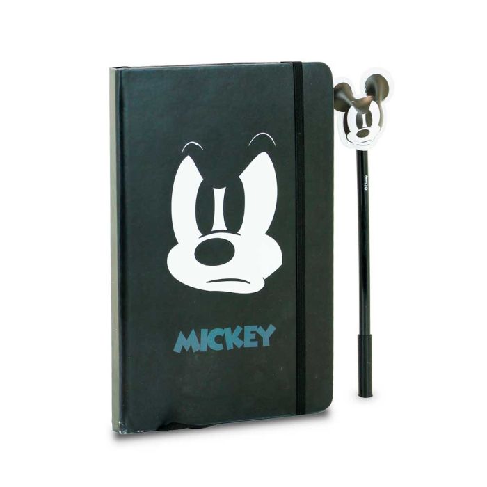 Caja Regalo con Diario y Bolígrafo Fashion Angry Disney Mickey Mouse Negro 4