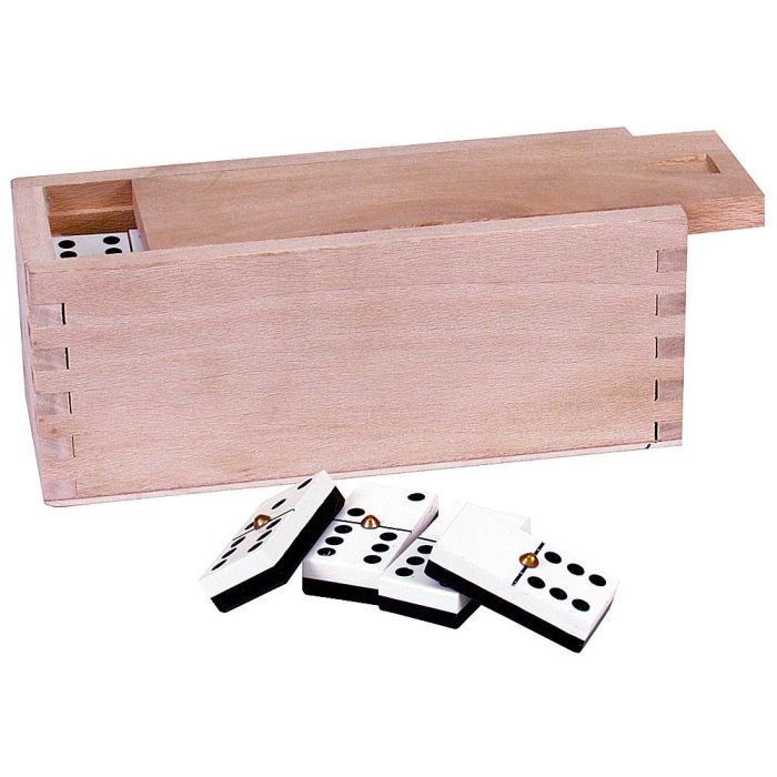 Domino Senior Caja Madera Tama Ño De La Ficha 22x44 mm 1