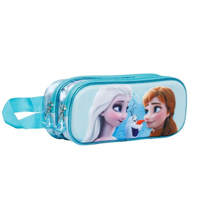 Estuche Portatodo 3D Doble Better Disney Frozen 2 Azul