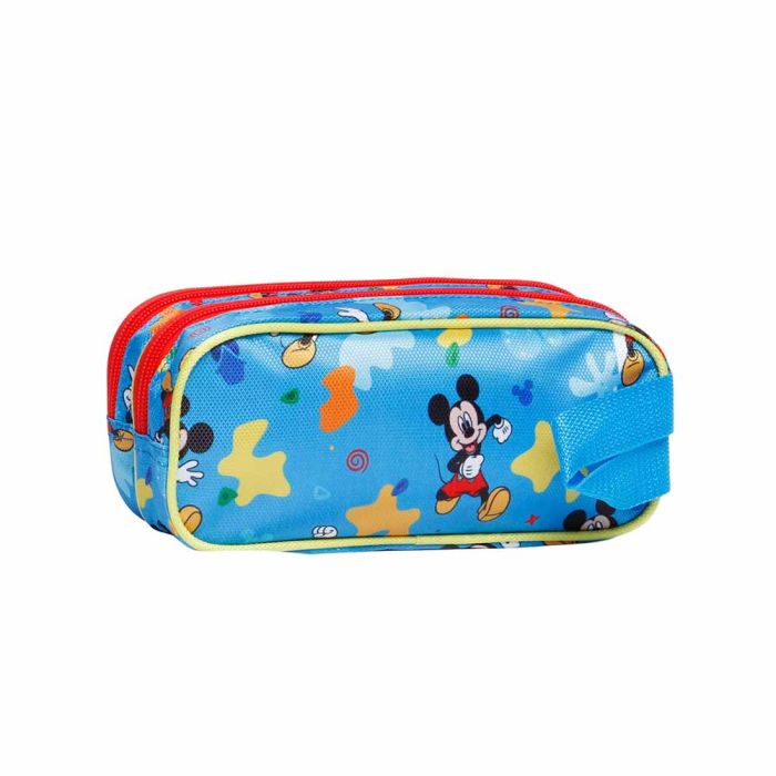 Estuche Portatodo 3D Doble Pluto Disney Mickey Mouse Azul 2
