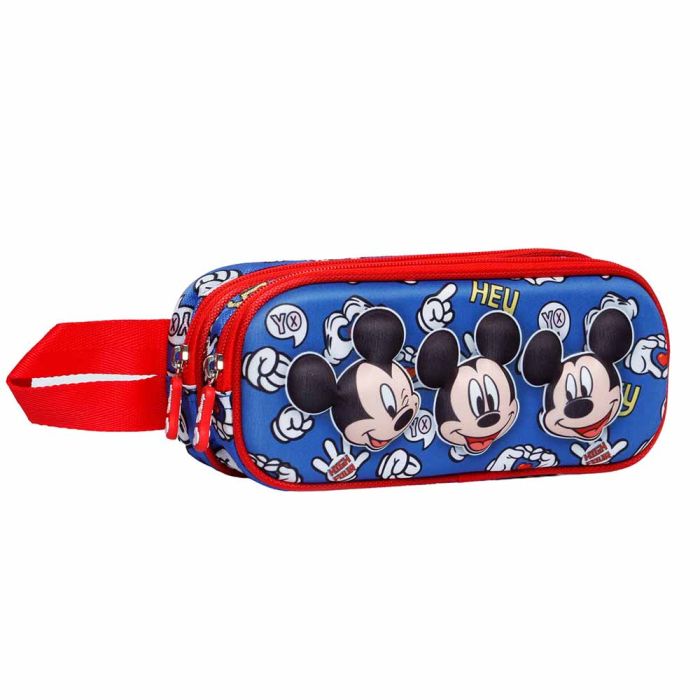 Estuche Portatodo 3D Doble Grins Disney Mickey Mouse Azul 1