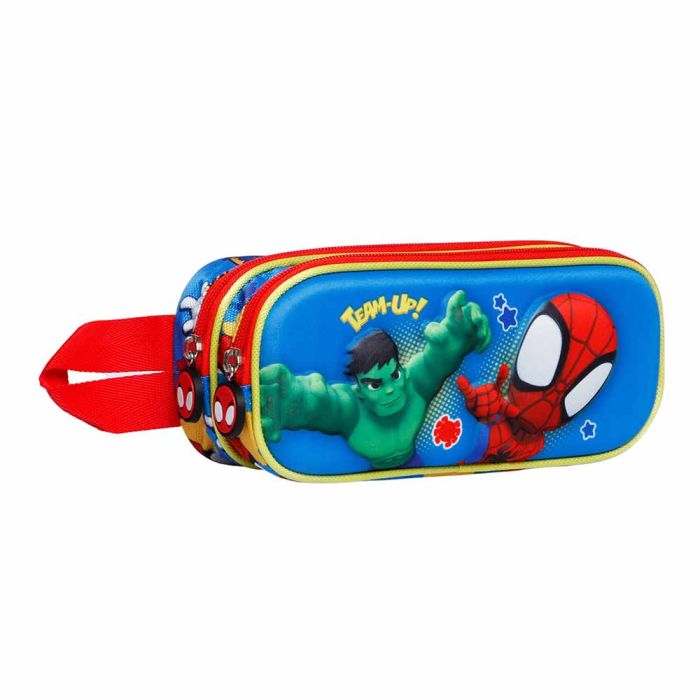 Estuche Portatodo 3D Doble Team Marvel Spiderman Multicolor 1