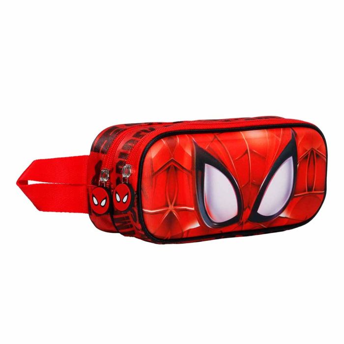 Estuche Portatodo 3D Doble Face Marvel Spiderman Rojo 1