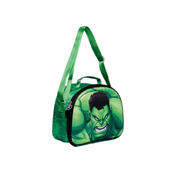 Bolsa Portamerienda 3D Destroy Marvel Hulk Verde 1