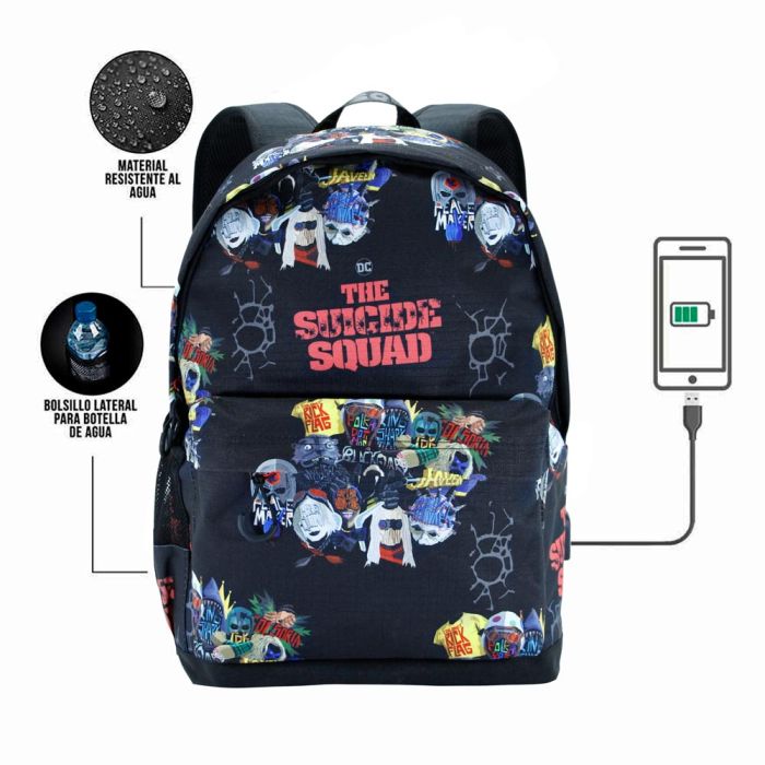 Mochila HS 1.3 Taskforce DC Comics Escuadrón Suicida Negro 1