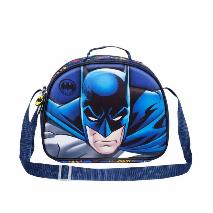 Bolsa Portamerienda 3D Rage DC Comics Batman Azul