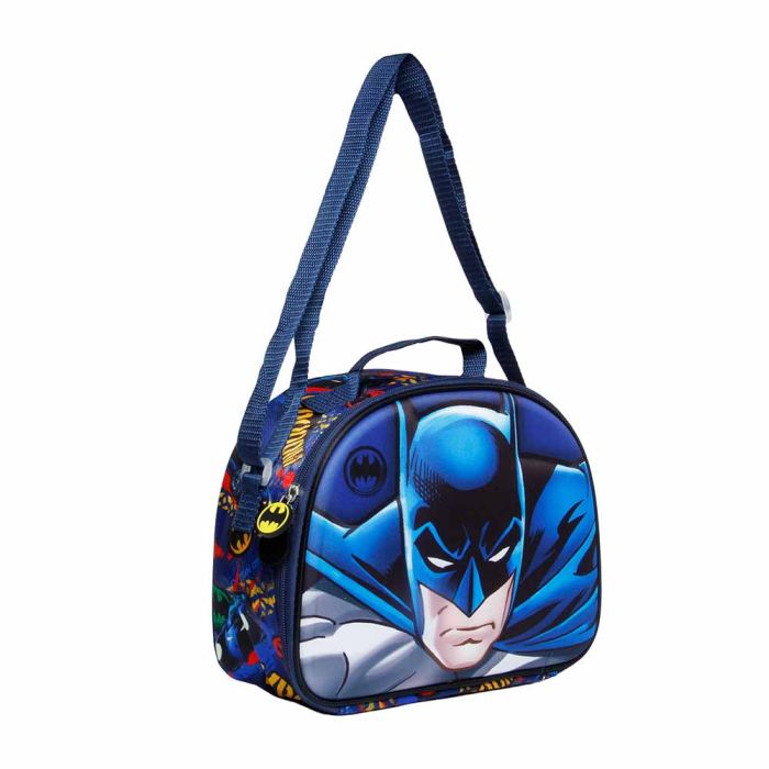 Bolsa Portamerienda 3D Rage DC Comics Batman Azul 1