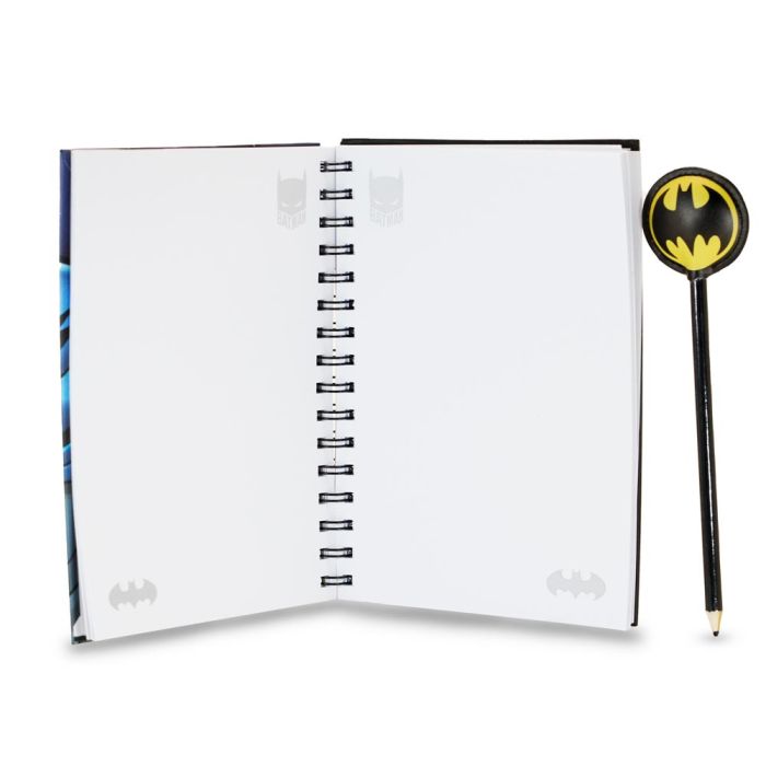 Caja Regalo con Cuaderno y Lápiz Fashion Rage DC Comics Batman Azul 2