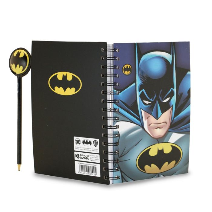 Caja Regalo con Cuaderno y Lápiz Fashion Rage DC Comics Batman Azul 3