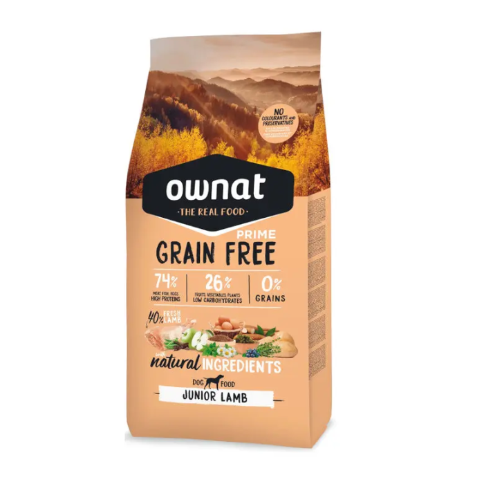 Ownat Grain Free Canine Prime Junior Cordero 3 kg