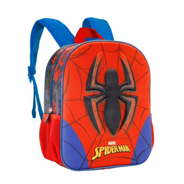 Mochila 3D Pequeña Spider Marvel Spiderman Rojo 2