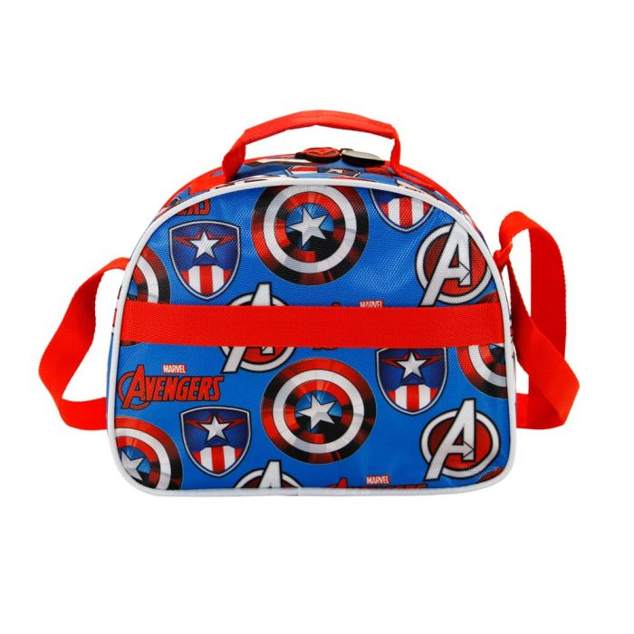 Bolsa Portamerienda 3D Gravity Marvel Capitán América Rojo 2