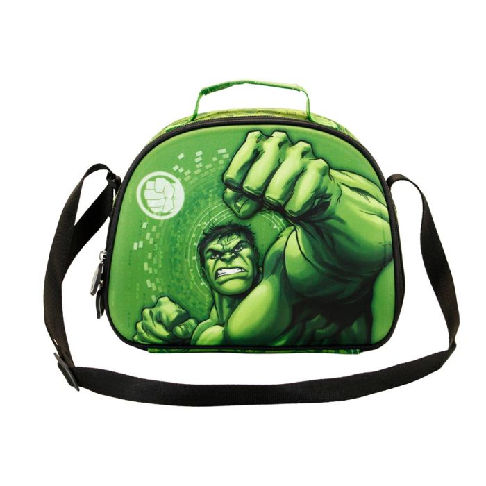 Bolsa Portamerienda 3D Fist Marvel Hulk Verde 1