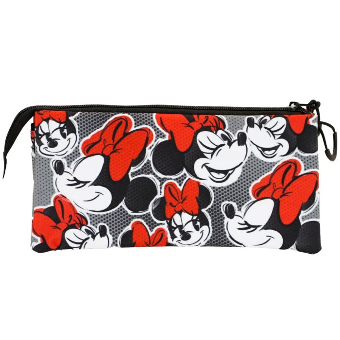 Estuche Portatodo Triple FAN Lashes Disney Minnie Mouse Rojo 2