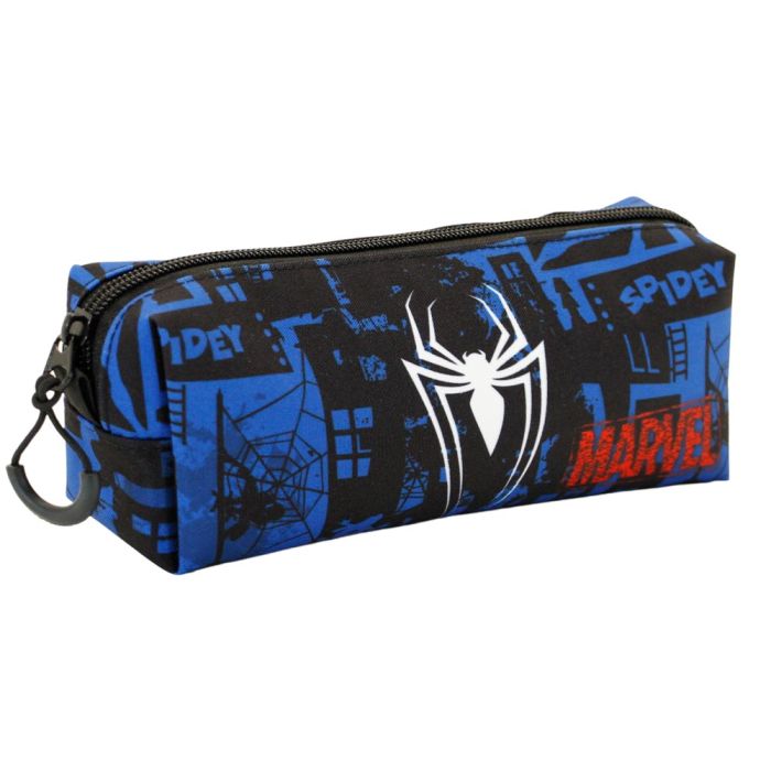 Estuche Portatodo Cuadrado FAN Sky Marvel Spiderman Azul