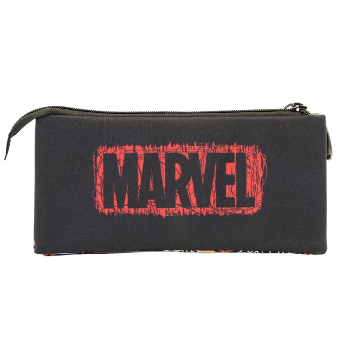 Estuche Portatodo Triple FAN Fun Marvel Los Vengadores Negro 2