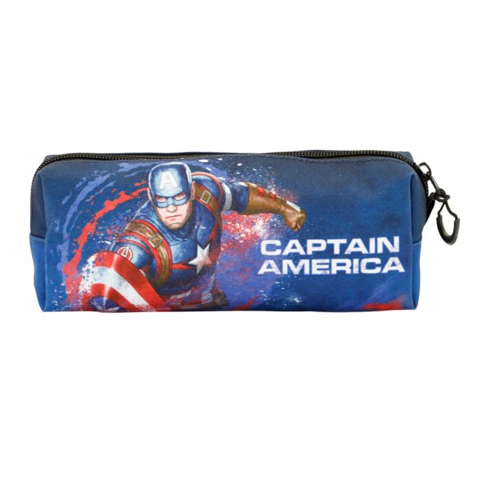 Estuche Portatodo Cuadrado FAN Full Marvel Capitán América Azul 2