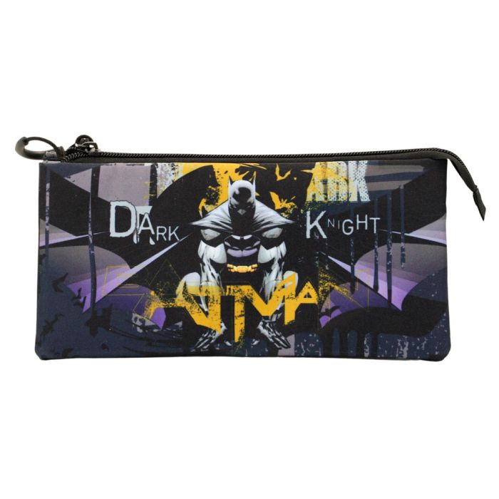 Estuche Portatodo Triple FAN Dark Night DC Comics Batman Gris 1