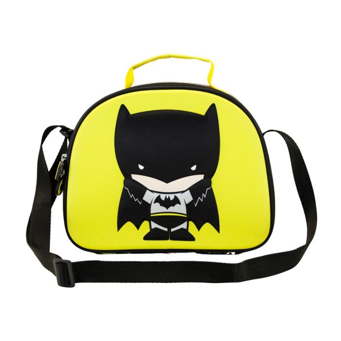 Bolsa Portamerienda 3D Bat Chibi DC Comics Batman Amarillo 1