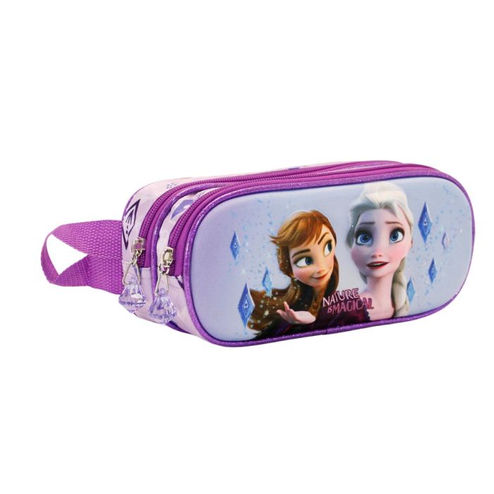 Estuche Portatodo 3D Doble Admiration Disney Frozen 2 Malva