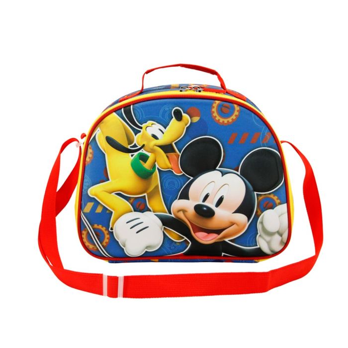 Bolsa Portamerienda 3D Happy Friends Disney Mickey Mouse Azul 1