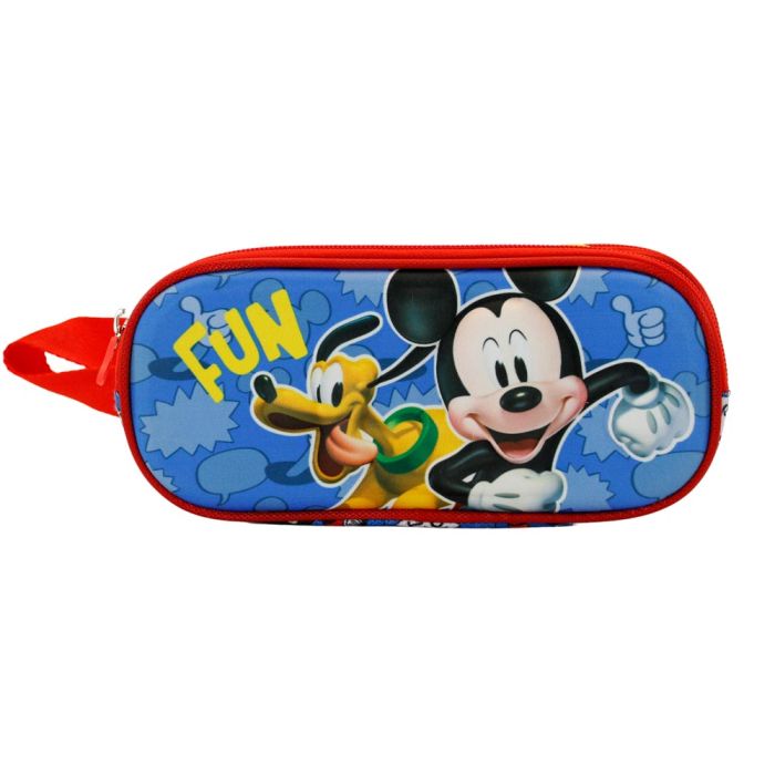 Estuche Portatodo 3D Doble Fun Disney Mickey Mouse Multicolor 1