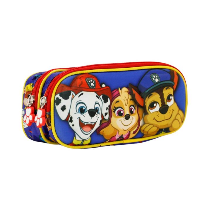 Estuche Portatodo 3D Doble Buddies Paw Patrol La Patrulla Canina Azul