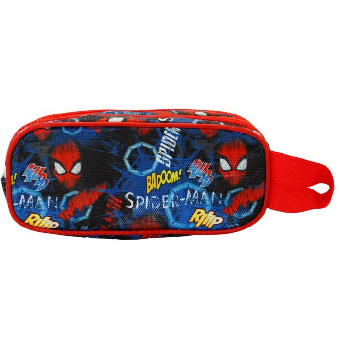 Estuche Portatodo 3D Doble Badoom Marvel Spiderman Rojo 2