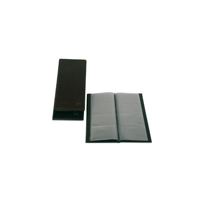 Grafoplás Portatarjetas Americano Basic 290x140 mm Para 160 Tarjetas De 105x68 mm Pvc Negro